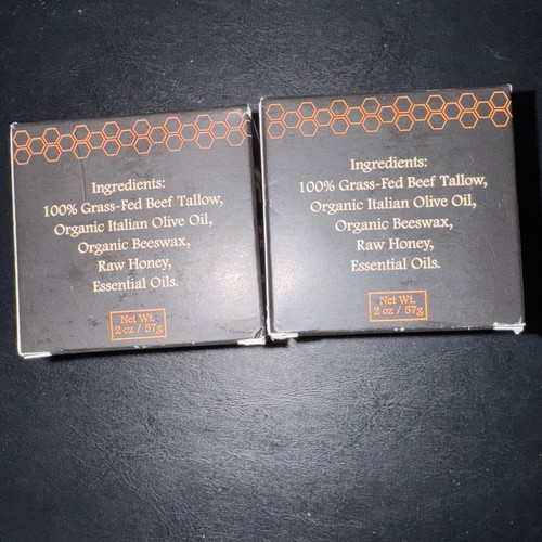 Terra Lotus Organic Tallow Honey Balm Citrus 2oz. In Each Lot Of 2 - Picture 3 of 3