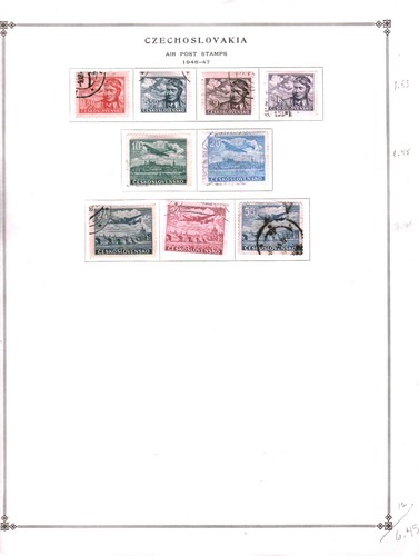 Sammlung, Tschechoslowakei Teil H gemischte Seiten, 1918/1973, Kat 86 $, postfrisch & gebraucht - Bild 12 von 24