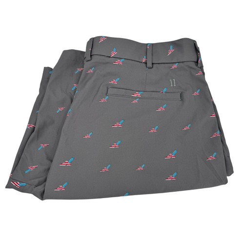 Pantaloncini da golf Walter Hagen uomo 36 (36x10 REALI) grigi bandiera USA stampa banana