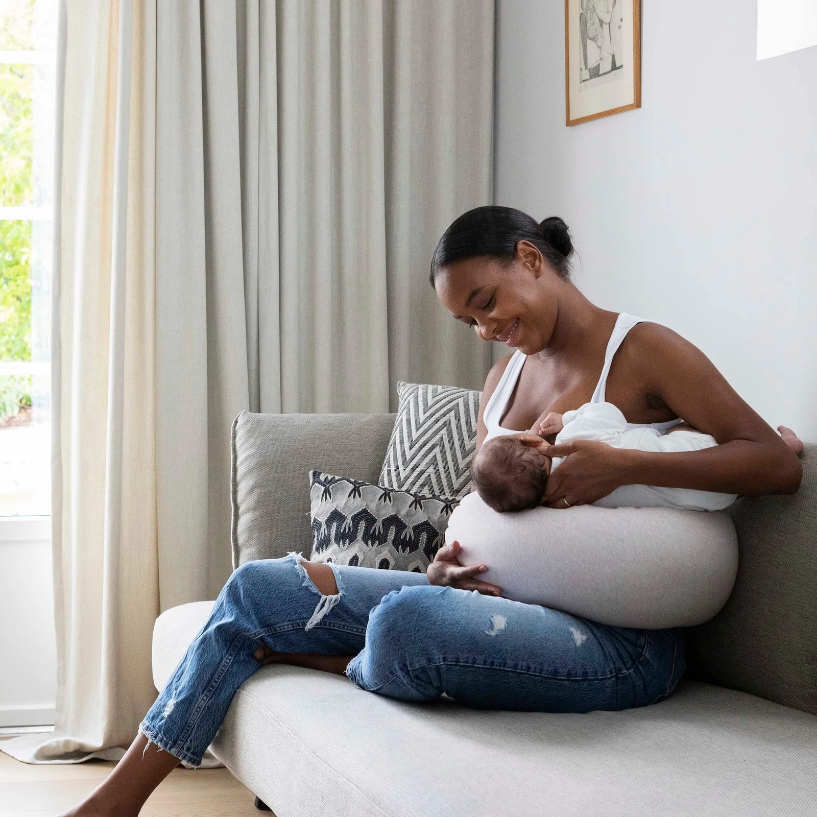Adjustable Nursing Pillow - Breastfeeding, Bottle Feeding, Baby Support - E...
Opens in a new window