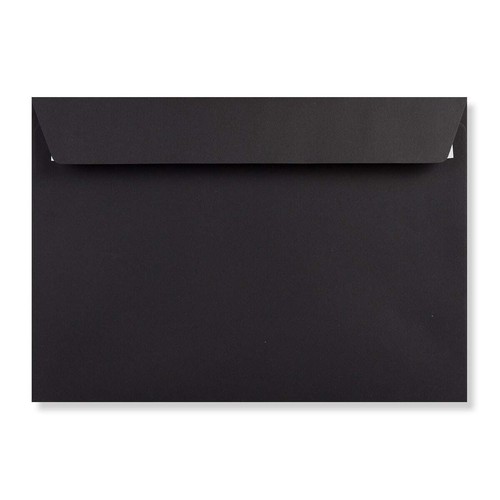 162 x 229 Matt Black C5 Envelope | Peel/Seal | 120gsm Straight Flap Envelope - Picture 2 of 3