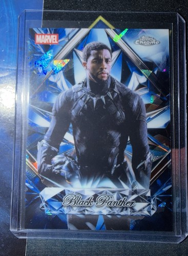 2025 Topps Marvel Studios Chrome Sapphire Selections Black Panther T'Challa SS-8