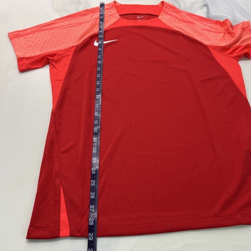 Nike Dri-Fit Strike III Slim Fit Fußball Trikot DR0889-657 Herren Large rot-orange - Bild 6 von 7