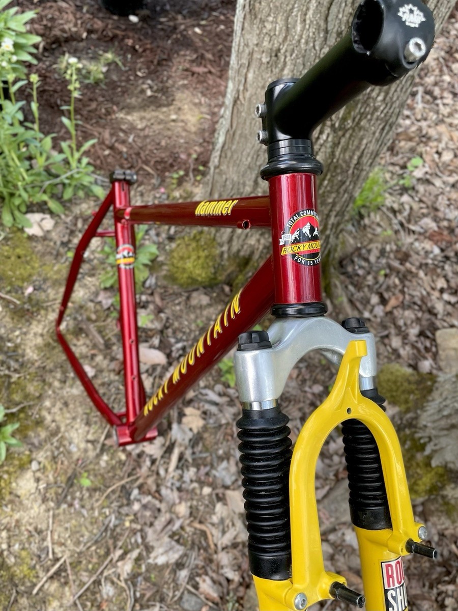 Retro Rocky Mountain Hammer Hardtail MTB Frame Set Rock Shox Fork