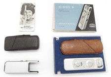 Minox B Vintage Spy Camera w/ Flash Unit And Original Boxes