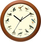 Singing Bird Wall Clock 12 Inch of The Names New 12 inch, Brown(12inch)