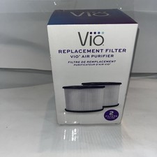 VIO 2 Pack Air Purifier HEPA Filters Replacement 4.58” x 4.58” x 3.5 New Sealed