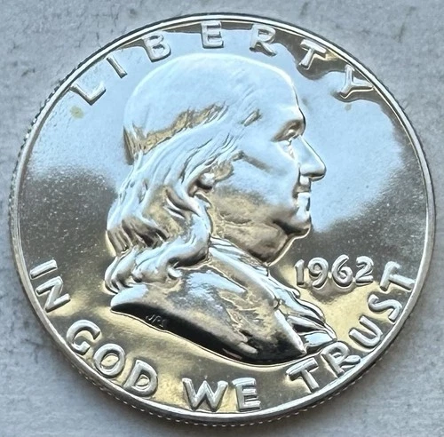 1962 Proof Franklin Half Dollar 90% Silver-INV#8902