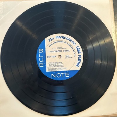 THELONIOUS MONK ''GENIUS OF MODERN MUSIC VOL.2'' BLUE NOTE 5009 10'' - Record Only
