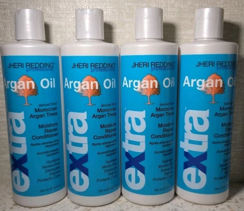 Lot of 4 Jheri Redding Professional Argan Oil Extra Moisture Repair Conditioner