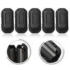 2/5xTDK-5mm-Ferrite Core Noise Suppressor Filter Ring Cable Clip On Wire RFI EM