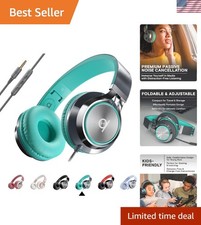 Wired Headphones with Mic  Volume Control   Noise Isolating On-Ear Headphone...