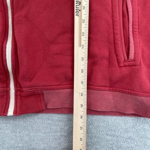 Adidas Hoodie Erwachsene 2XL XXL Rot Full Zip Kapuzenpullover Y2K Herren - Bild 10 von 10