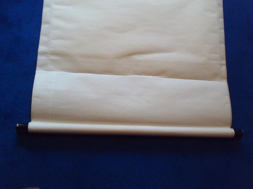 LARGE VINTAGE 1967 SIGNED CHINESE SCROLL WITH HAND PAINTED CARP . M3523f - Picture 19 of 21