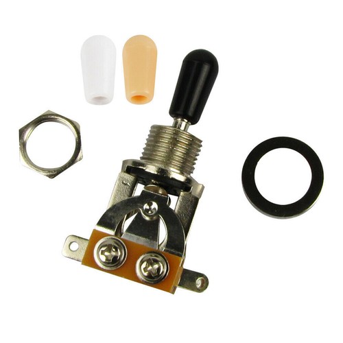 Fleor 1 Stck. SG LP Gitarre 3-Wege Schalter Tonabnehmer Kippschalter Wahlschalter Creme Spitzen - Bild 2 von 9