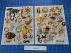 50 Vintage Brooches & Pins Costume Jewelry Lot Reseller Wearable Craft Group #3