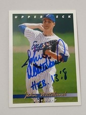 John Wetteland Montreal Expos 1993 Upper Deck Autograph Card #392 READ DESCRIP 