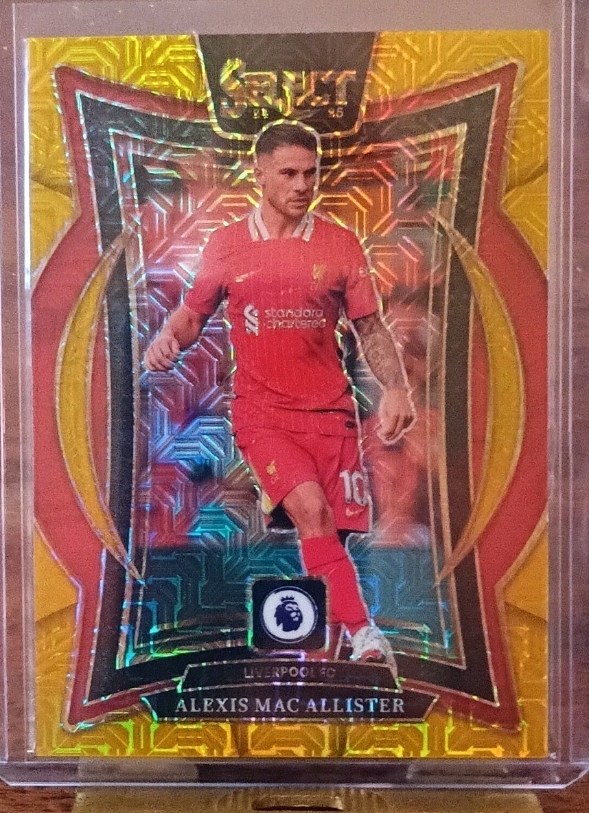 2024-25 Panini Select Premier League Gold Mojo Alexis Mac Allister #45 09/10