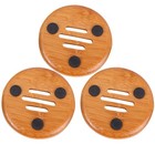 3Pcs Bamboo Soap Dish Drying Soap Box Bamboo Container Bathroom Dish Soap Tray
