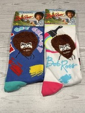 Bob Ross Lovers Men's Women's Socks Set Joy Art Painting Happy Accidents 2 Pair