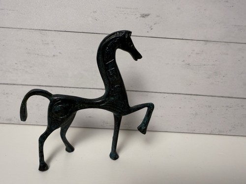 Mini Griechische Metall Geometrische Pferd Kunst Skulptur - Bild 5 von 11