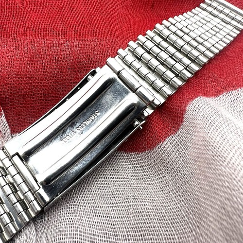 BRACCIALE cinturino 70s ACCIAIO modello stile NSA ansa 18mm vintage - Imagen 6 de 12