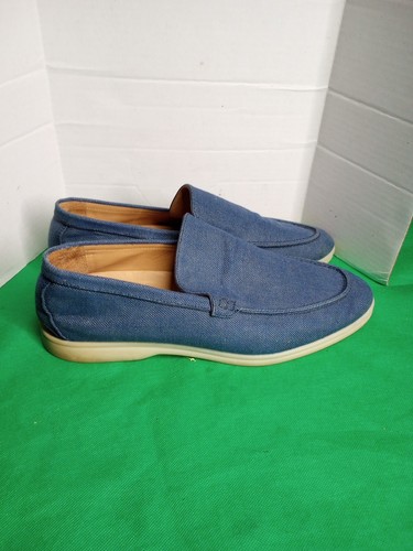 Loro Piana Hombre Azul Denim Verano Paseo Talla 45/11 - Imagen 3 de 9