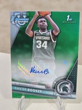 2023-24 Bowman Chrome U Xavier Booker 1st Green Refractor Auto #/99🔥🔥🔥