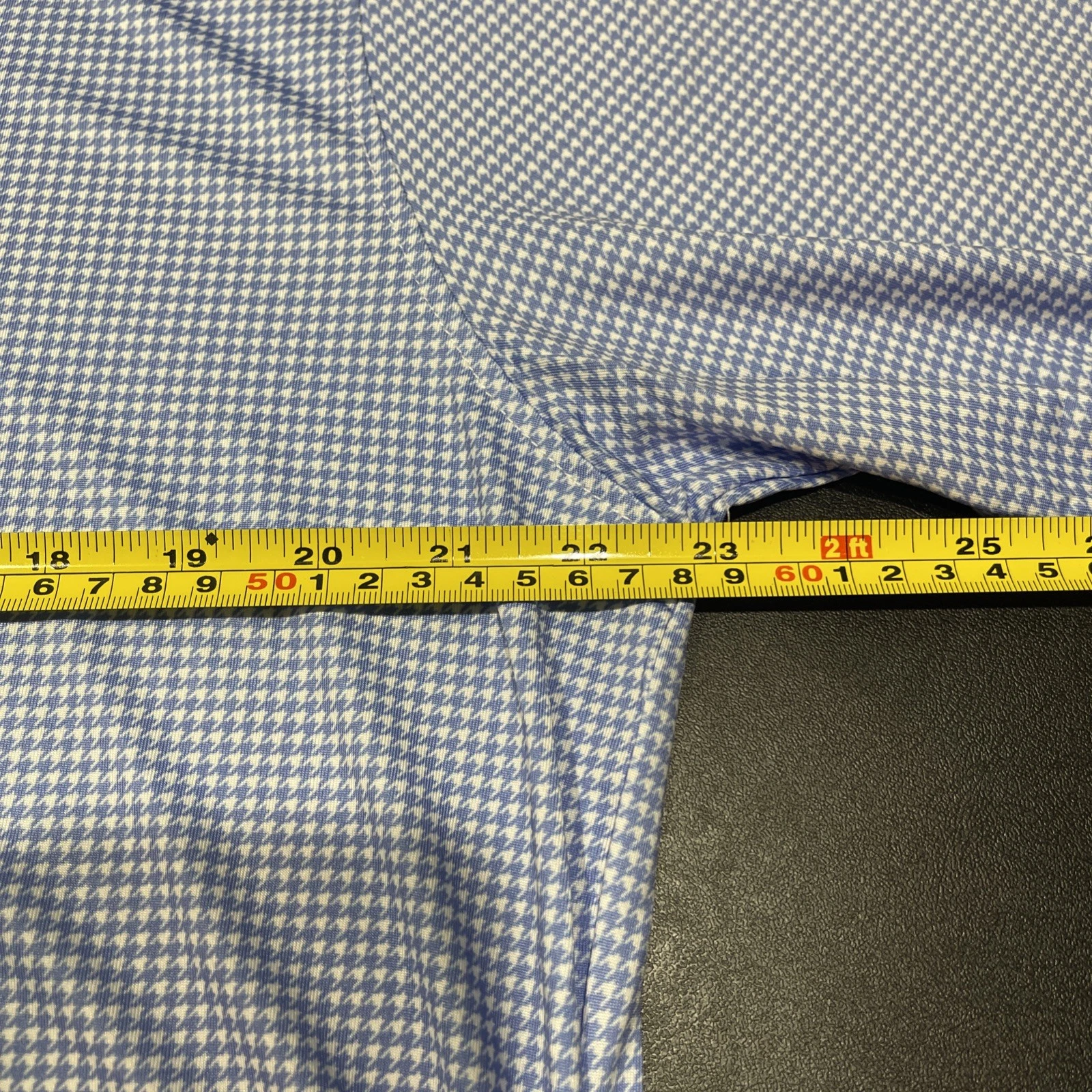 VETEMENTS Pullover Tailorbyrd Performance uomo XL blu pied de poule manica lunga golf felpa con cappuccio