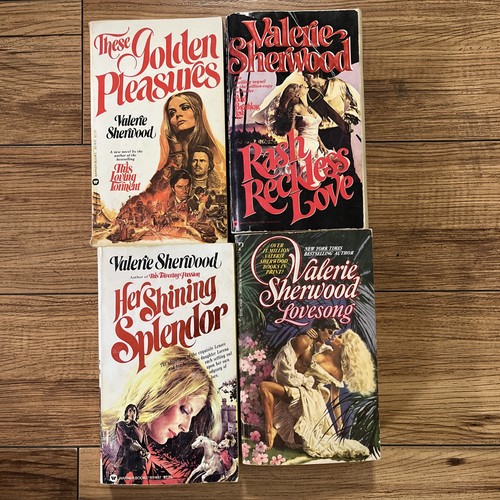 Vintage Lot of 4 Historical Romance by Valerie Sherwood (1980s, 1st Prints) - Imagen 2 de 6