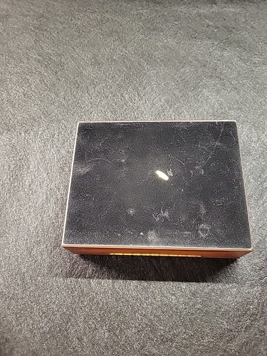 Wooden Keepsake Box With Metal Inlayed Picture Frame Black Inside - Bild 8 von 10