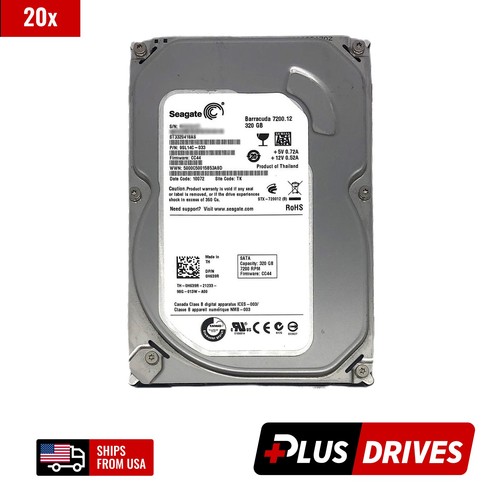 Pack of 20x Seagate 3.5in 320GB SATA 7.2K RPM 3Gbps Server Hard Drive - Picture 5 of 5