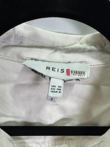 Reiss White Perla Jumpsuit Size 6 with Fabric Snag - Picture 6 of 7