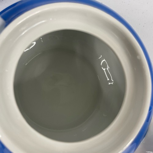 Schneider J&Co JLS Czech Blue Stacking Nest Teapot Vtg MCM Cream Sugar Tea Set - Picture 8 of 17