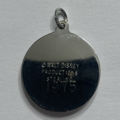 VTG 1975 DISNEYLAND CALIFORNIA STERLING SILVER CHARM PENDANT OFFICIAL 1 1/8” - Picture 3 of 3