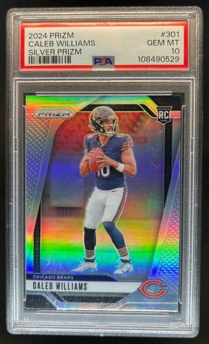 2024 Prizm Caleb Williams RC Silver #301 Bears PSA 10