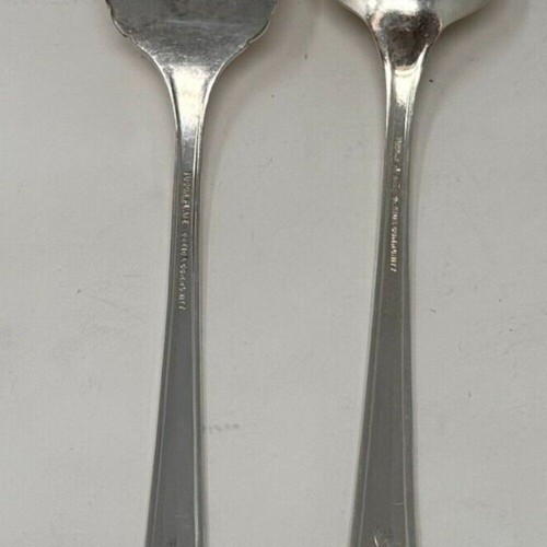 Vintage Oneida Community Tudor Teller Servierlöffel & Gabel 1940 mit Etui - Bild 5 von 6