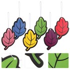 6Pcs Car Air Leaves Shape Paper Hanging Perfume Diffuser Auto Decor