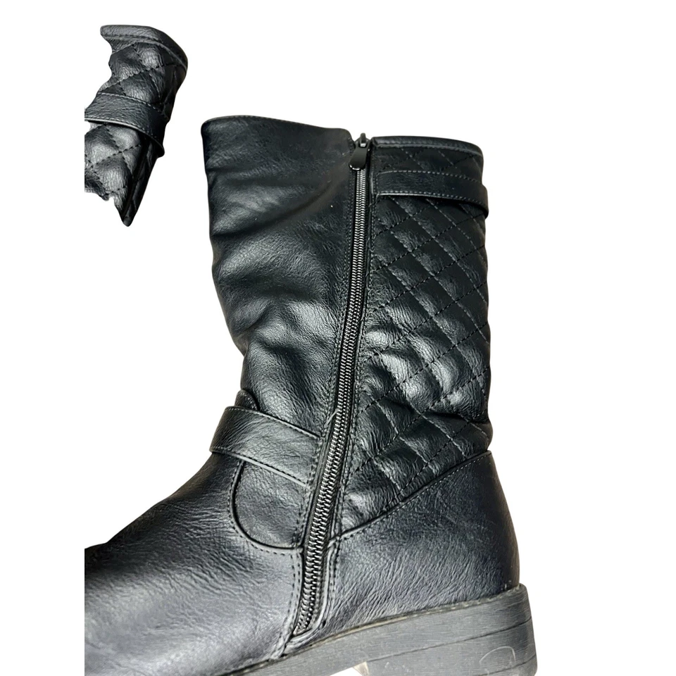 Dream Pairs Girls' Knee High Black Fashion Riding Boots Size 6 Youth - Image 4 of 4