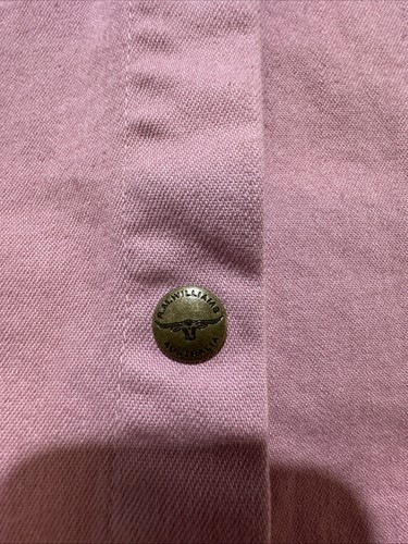 RM Williams Pink Denim Ladies Vest Size 12 Press Stud Logo Button Western As New - Picture 7 of 16
