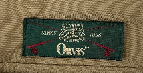 VTG Orvis Fly Fishing Vest Mens Size XL Khaki Tan - Picture 5 of 7