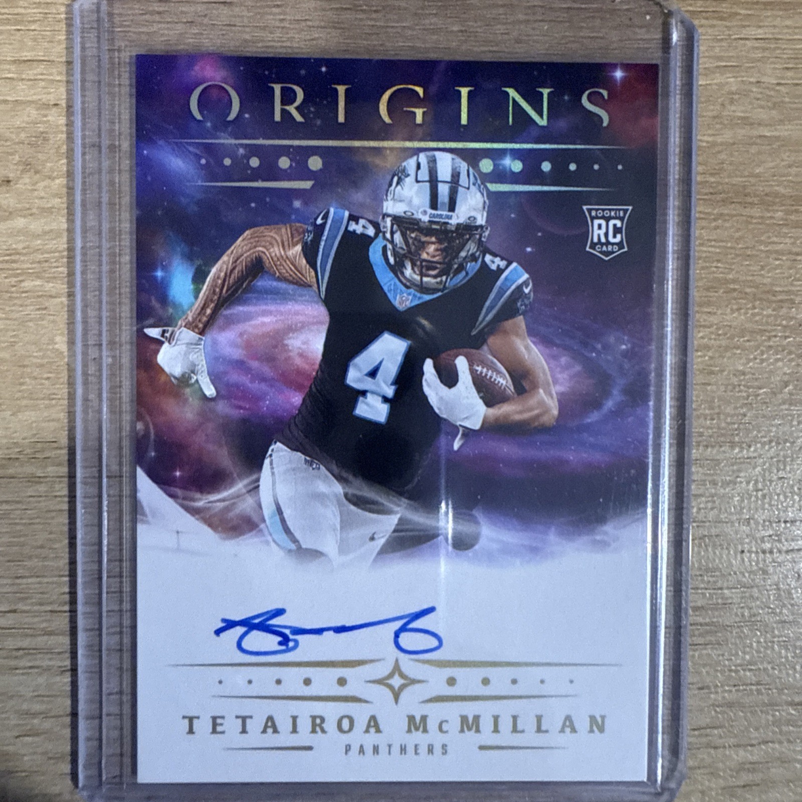 2025 Panini Origins TETAIROA MCMILLAN Rookie AUTO - #RA-TET - Panthers