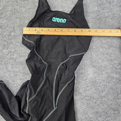 Arena Powerskin Impulso OB Womens 26 Black Teal Tech Suit Racing Swimsuit Active - Picture 5 of 7