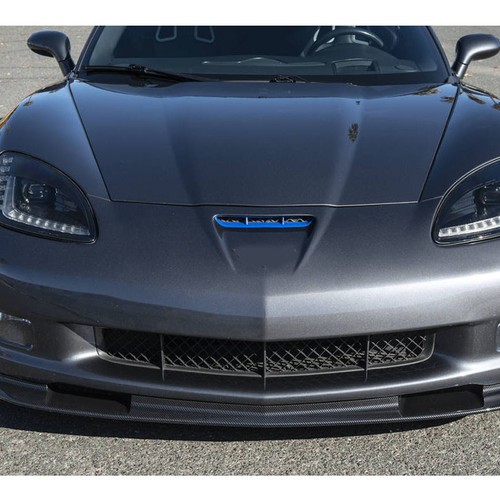Para Corvette C6 Z06 2005-2013 | Estilo ZR1 pintura de carbono parachoques delantero labio divisor - Imagen 3 de 12