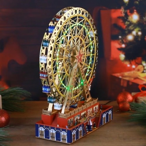 Mr. Christmas World's Fair Grand Ferris Wheel Musical Animated Indoor Christm... - Picture 5 of 5