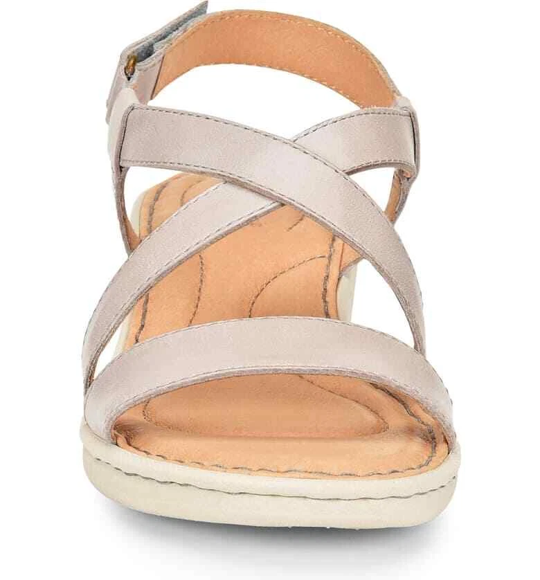 Born Idella Wedge Gray Women s Sandal N2998 Size 11 M