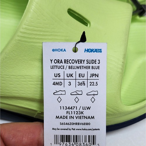 NWT Hoka Youth Ora Recovery Slide 3 Sandals - Picture 9 of 9