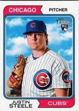 2023 Topps Heritage #63 Justin Steele RC Chicago Cubs