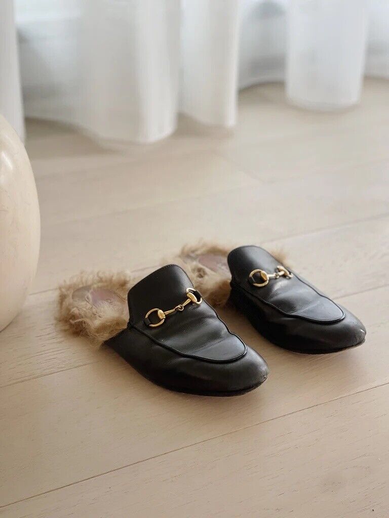 GUCCI Princetown Leather Slippers (SIZE 37) | eBay GUCCI Princetown Leather Slippers (SIZE 37) | eBay