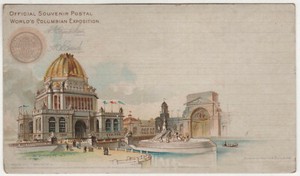 1893-CHICAGO-World-039-s-Fair-PC-Postcard-Columbian-Exposition-EXPO-Goldsmith-ADMIN